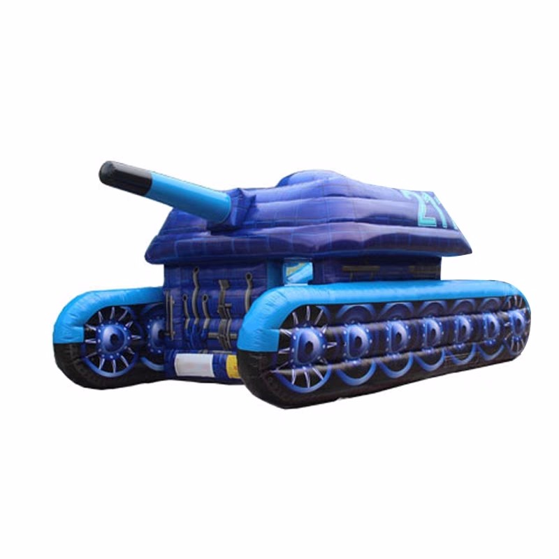 房山蓝色充气坦克